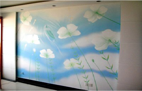 吉首画墙绘怎么画好白云的蓬松感？