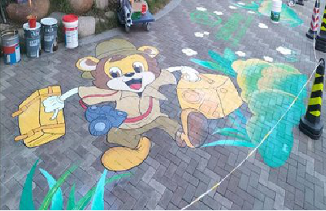 吉首夏季画地面彩绘会遇到的问题