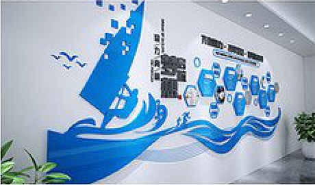 吉首海浪主题文化墙如何设计？