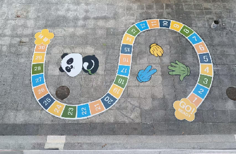 吉首地面游戏彩绘