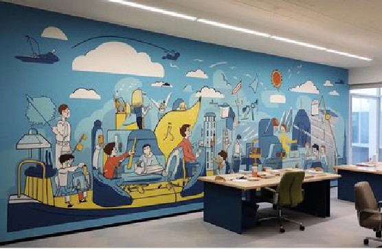 吉首办公室墙绘的特点。