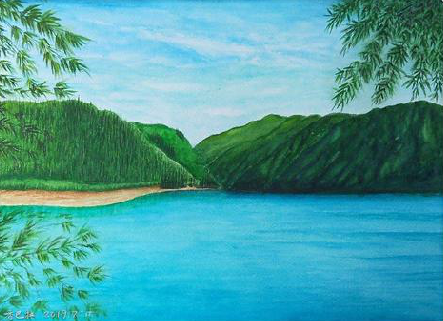 吉首在墙绘中，如何绘画绿水青山？