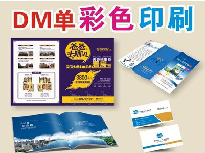 吉首单页印刷，色彩搭配简单。